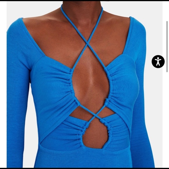 LAMA JOUNI
Cut-Out Ribbed Cotton Midi Dress - Picture 3 of 4